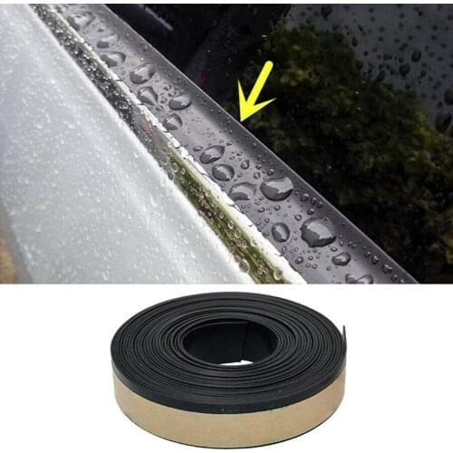 15mm/20mm Universal 5M Rubber Car Side Door Glass Seal Weatherstrip Rain Visor Front Rear Side Glass Edging