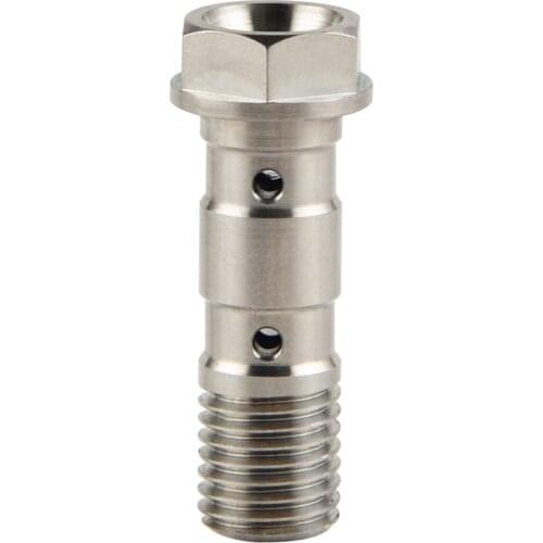 Motorcycle M10 x 1.25 Pitch Double Banjo Bolt Screw For Brembo Brake Hose Line Master Cylinder For Honda Kawasaki Yamaha Suzuki
