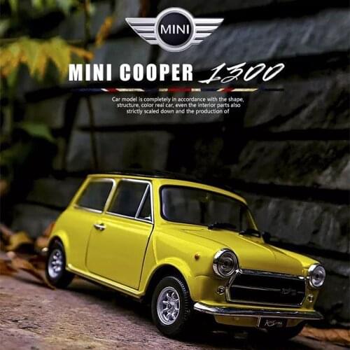 1:24 MINI COOPER 1300 Alloy Car Model Diecast High Simulation Metal Car Model Decoration Collection Boys Toy For Childrens Gift