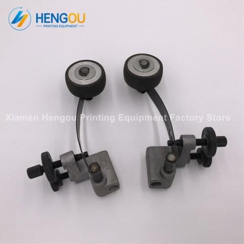 1 pair offset printing machine parts for KOMORI wheel, feeder Paper pressing wheel assembly