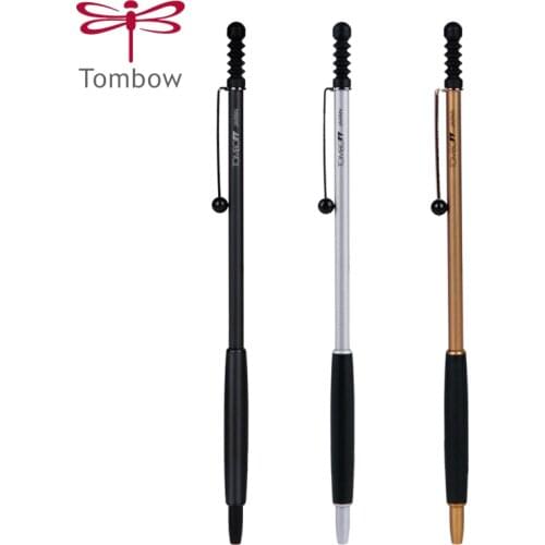 1pcs TOMBOW BC-ZS Mini Slim Ballpoint Pen ZOOM707 Limited Black Core 0.7mm Ballpoint Pen Slim Metal Pen Holder