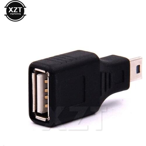 1pc High quality USB interface Female to Mini USB Male 5 Pin Adapter Converter for Car