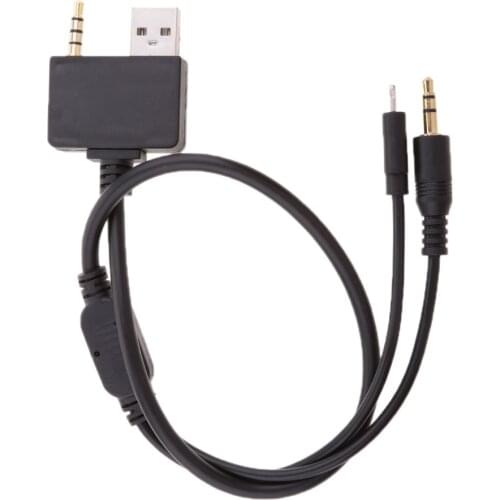 3.5mm Male AUX-In Audio Stereo Cable Adapter for iPhone for Hyundai Kia