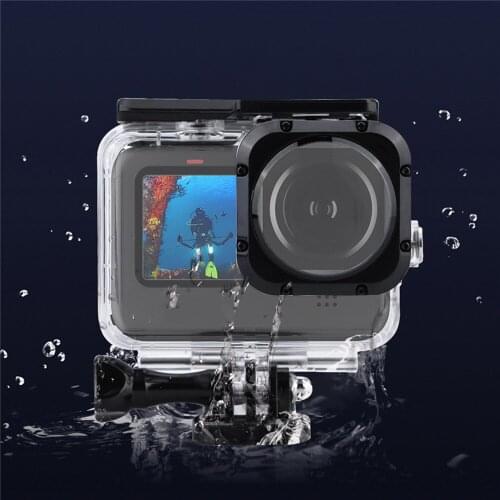 Acrylic Waterproof Case for Gopro HERO9 Max Adapter Base Diving Housing Mount Max Sport Camera Accessories