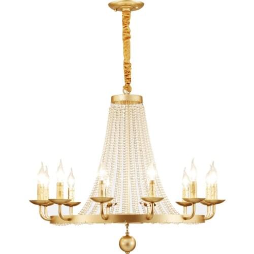 American crystal pendant lamp living room bedroom dining room romantic warm luxury home crystal hanging lamp fixture