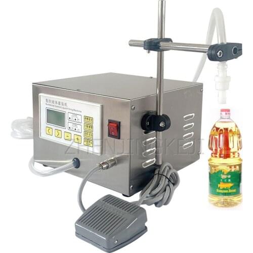 Automatic Small Filling Machine CNC Liquid Quantitative Single Head Filling Equipment Beverage Liquor Mineral Water Milk Divide