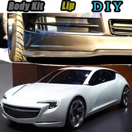 Car Bumper Lip Front Spoiler Skirt Deflector For Opel Flextreme GT / E Tune Car Modified Body Kit VIP Hella Flush Lips