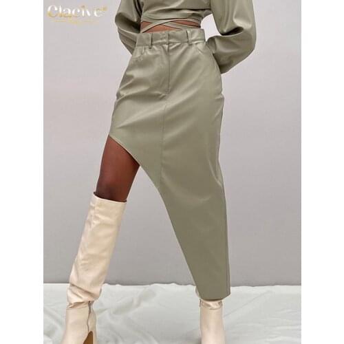 Женские юбки с высокой талией Clacive China At AliExpress