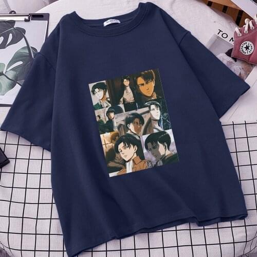 Shingeki No Kyojin Women Attack On Titan T Shirts Tumblr Trending Harajuku Tshirts Brand Short Sleeve Tees Mujer Round Neck Tops