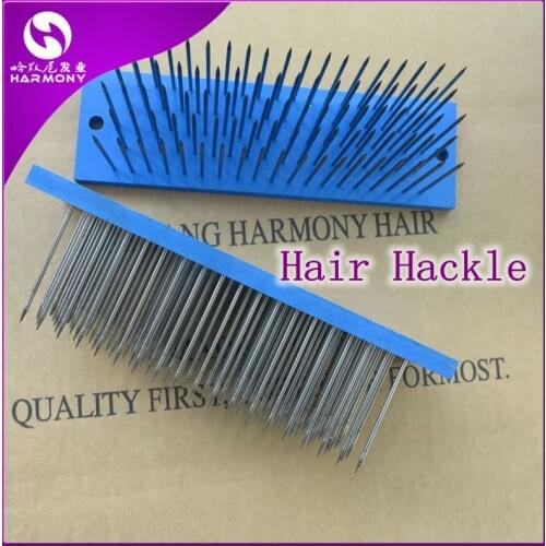 2 pieces/set ) Hair Extension Tools Blue South Korea Stainless Steel Needles Hair Hackle for Hair Factory Comb Hair