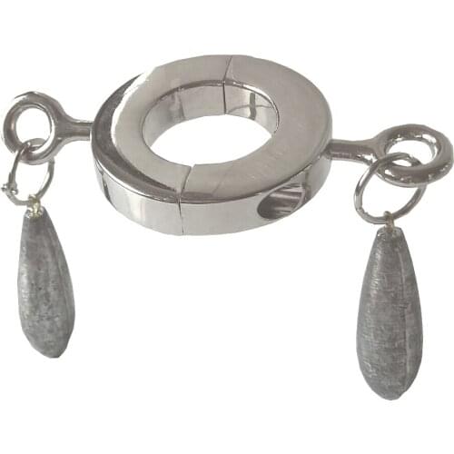 Male Stainless Steel Stimulate Bondage Squeeze Scrotum Testicles Pendant Ball Stretcher Ring Dog Slave Tools Adult Bdsm Sex Toy