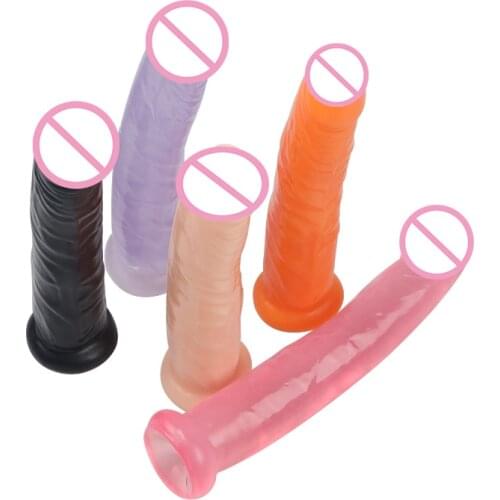 Soft Jelly Dildo Realistic Anal Dildo Penis Suction Cup Male Dick Female Masturbation Erotic Toys for Adult Sex Toys for Woman