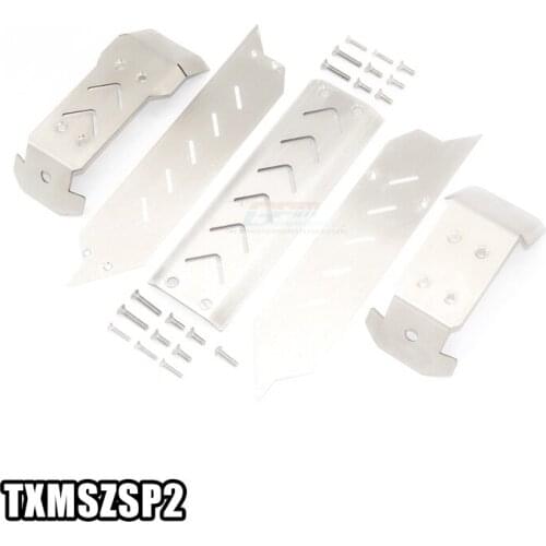 TRAXXAS 1/10 MAXX MONSTER TRUCK-89076-4 Stainless Steel Bottom Protection Plate-Set