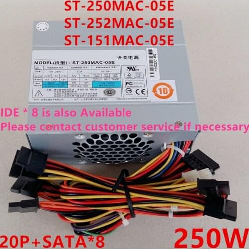 New PSU For Seventeam MIC-ATX 250W Power Supply ST-250MAC-05E ST-252MAC-05E ST-151MAC-05E