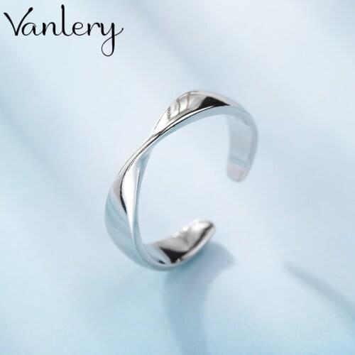 Wholesale Antique Silver Color Twist Chains Rings For Women Statement Jewelry Finger Ring anillos mujer bijoux