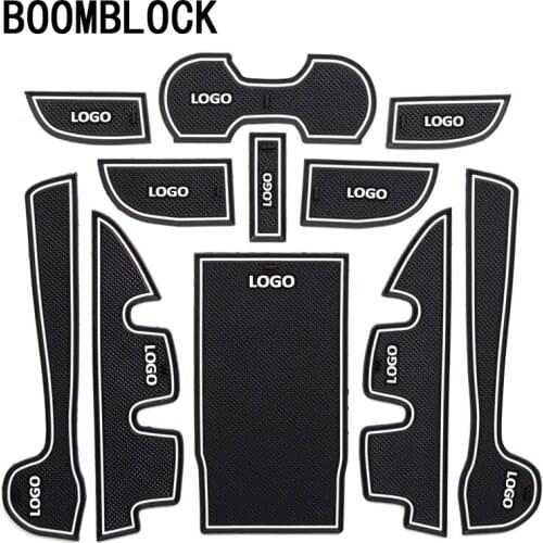 BOOMBLOCK 11pcs/set Car Interior Mat Pad Cushion For Toyota Camry Accessories 2012 2013 2014 2015 Accessories Stickers