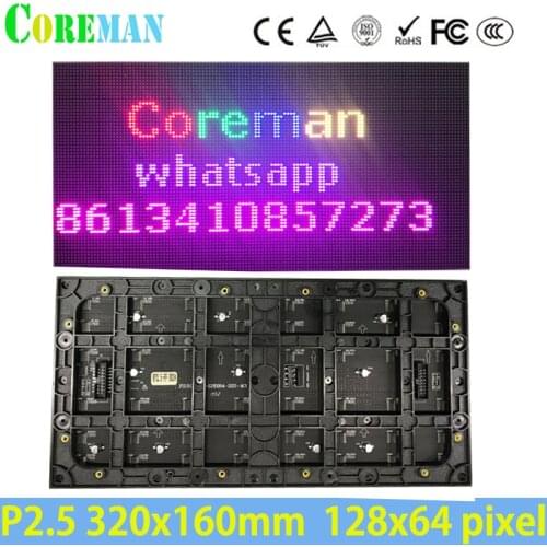 P2.5 Full Color TV Led Panel 64x128Dots RGB Led Matrix Module P2P2.5P3