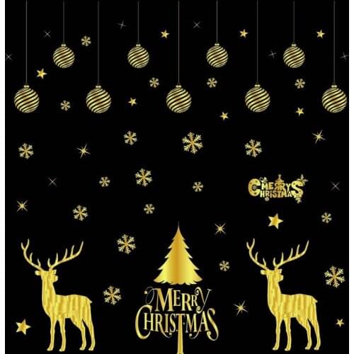Christmas Stickers Without Glue Static Stickers Christmas Window Decoration Window Stickers Christmas Sticker Decoration