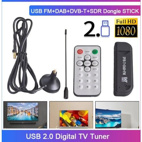 SDR+DAB+Fm TV DVB-T Stick Rtl2832U+R820T2 TV Card Receiver Usb 2.0 Digital TV Tuner USB Fm+DAB+DVB-T+SDR Dongle Stick