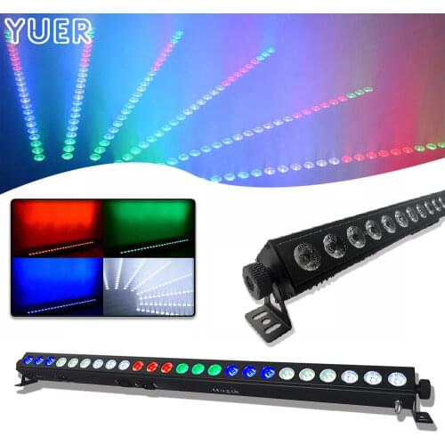 24x4W LED RGBW 4IN1 Led Wall Wash Light DMX Led Bar DMX Line Bar Wash Stage Light Party Wedding Events Lighting Fast Shipping