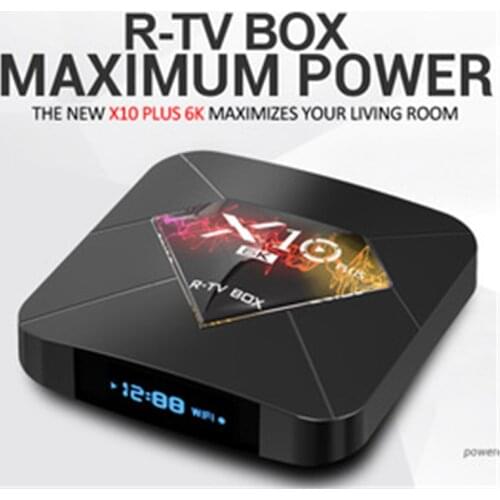 X10 PLUS Android 9.0 6K TV BOX Allwinner H6 Smart Tv box Quad Core 4GB 32GB 64GB 2.4Ghz Wifi USB 3.0 Youtube Media Player Box