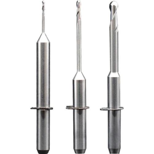 VHF K4 CAD/CAM burs Length=35mm Shank 3mm dental milling cutters zirconia/pmma/wax block end mills