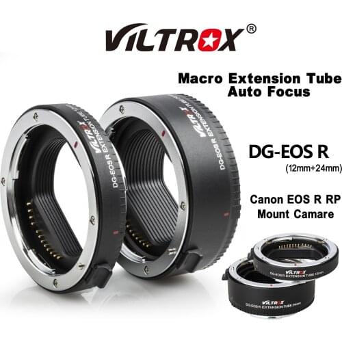 Viltrox DG-EOS R Macro Extension Tube Auto Focus Full frame Lens Adapter (12mm+24mm) for Canon Lens EOS R EOSRP RF Mount Camera