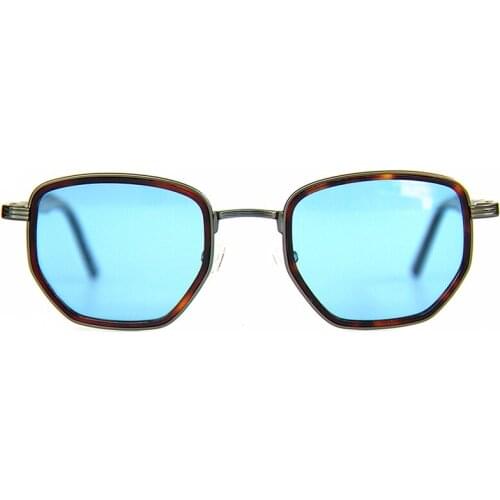 Vintage Titanium+Acetate Sunglasses Unique Polygon Double Circles Design Hugo Polarized Original Quality Women Man Eyeglasses