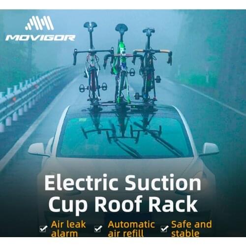 Electric Car Roof-Top Suction Carrier Bicycle Rack For MTB Road Bike Hub Quick Install Vacuum Chuck Fixing Accessory