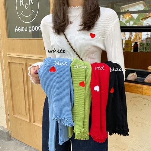Embroidery Turtleneck Ruched Women Sweater High Elastic Solid 2021 Fall Winter Fashion Sweater Women Slim Sexy Knitted Pullovers