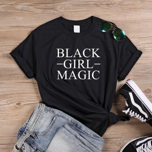 ONSEME Black Girl Magic T Shirts Feminist Tees Women Streetwear Harajuku Tops Black Culture T Shirt Femme Aesthetic t-shirt