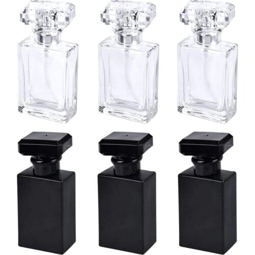 1pc 30ml 50ml High Quality Aluminum Pump Sprayer For Perfume Bottle Glass Bottle Perfume Atomizer Bottle Travel Empty Container