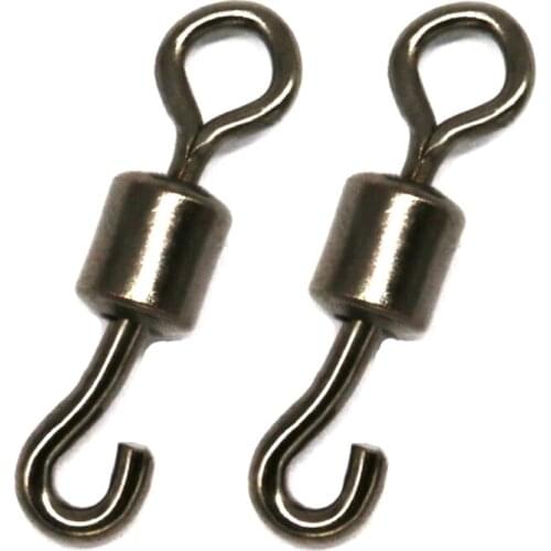 20 pieces/lot Fishing Swivel Connector Japanese Swivels Carp Fishing Tackle Saltwater Terminal Tackle