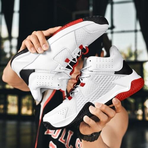 2021 Newest Man Basketball Shoes Comfortable High Top Gym Training Boots Outdoor Sport Sneakers Athletic Sport Shoe Basket Homme