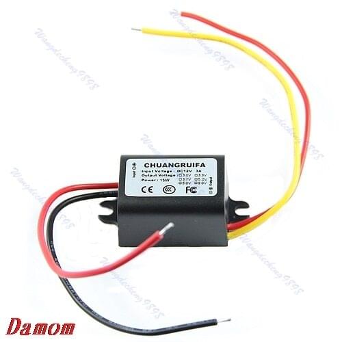 3V 3A 15W Power Supply Module Waterproof DC/DC Converter 12V APR19_35