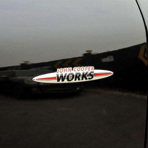JCW 3D Decoration Sticker for BMW MINI Cooper S John Cooper Works R50 R52 R53 R55 R56 R60 F54 F56 F60 Modification Accessories