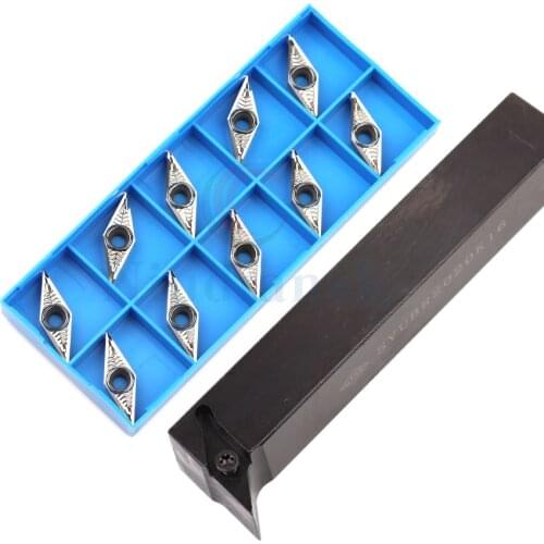 95° screw-type external turning tools bar SVUBR1616H16 SVUBR2020K16 2525M16 Wear-resistant durable+VBMT VBGT Carbide tip inserts