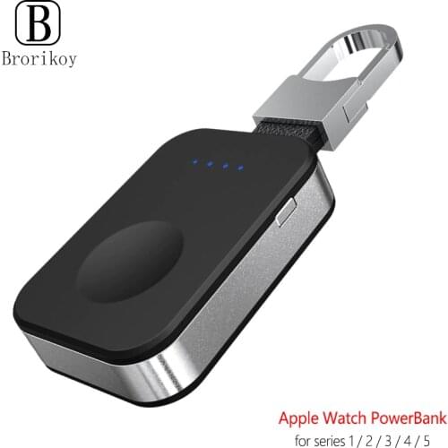 Qi Wireless Charger 950mah Power Bank for Apple Watch 5 4 3 2 1 Magnetic Portable Powerbank Thin External battery for iWatch 4 5