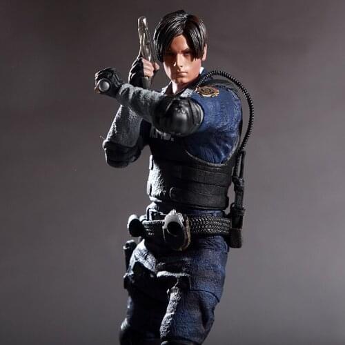 32cm Game Character Leon Scott Kennedy Biohazard RE collectors action figure toys Christmas gift no box