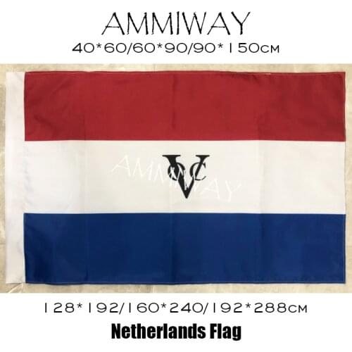 AMMIWAY Netherlands Dutch East India Company Flags and Banners Polyester Dutch Single or Double Sided Indoor Outdoor Flags