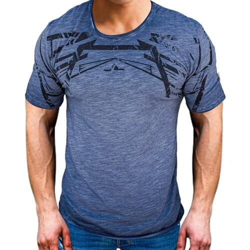 T-Shirt Printing Summer Various Colors Breathable Top For Men Casual Round Neck T-shirt Comfortable Soft Sports Short Sleeves