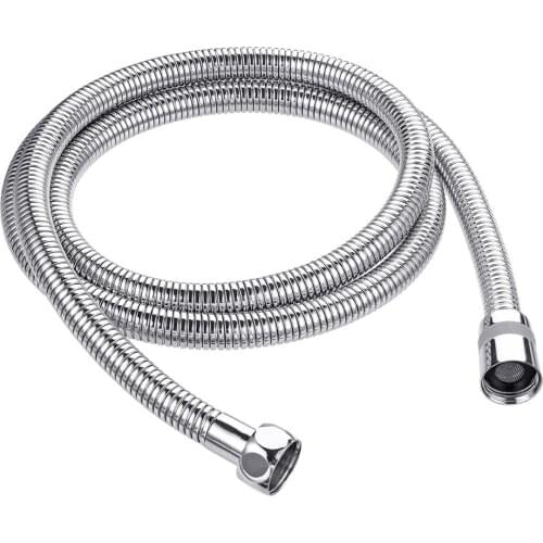 1.5m Flexible Handheld Shower Head Hose Dense Structure Stainless Steel 360° Rotatable Connector