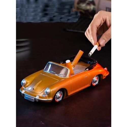 Classic sports car ashtray living room decoration Office home desktop ornaments ashtrays Gifts for car lovers