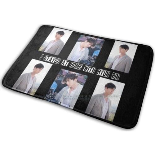 Hyun Bin [ Ish ] Series Mat Rug Carpet Anti-Slip Bedroom Entrance Door Mat Hyun Bin Crash Landing On You Memories Of The
