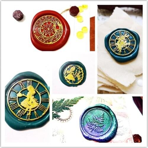 Fern leaf Star sky cat Alice whale mushroom Retro brass Stamp Antique Sealing Wax Stamps Wedding Invitations Wax Seal Stamp