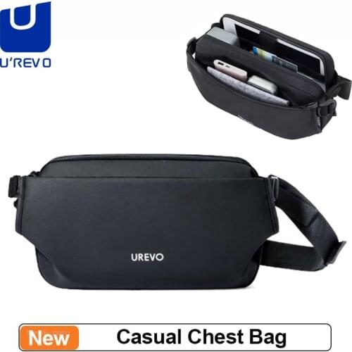 Urevo Multifunctional Casual Chest Bag Fashion Adjustable Sports Storage Bag Waterproof Men Women Backpack