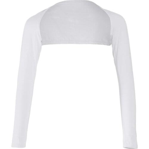 Fashion Women’s Soft One Piece Long Sleeved Elastic Modal Arm Warm Cover Shrug Hijab Tops Muslim Clothes