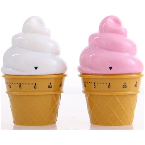 Ice Cream Mechanical Kitchen Timer Cooking Countdown Timer Clock Kitchen Gadgets Tool Oil-proof Waterproof Cook Tool