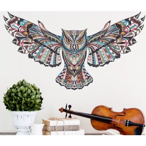 Cartoon Owl Animal Children Baby Bedroom Wall Sticker For Kids Rooms background Wall Painted Tatoo Home Decor Art Decals