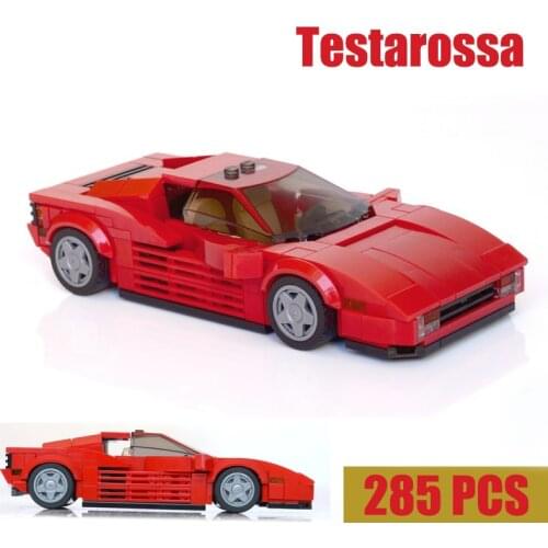 NEW In Stock 3696PCS Technic Supercar Model Testarossa Fit MOC-57875 Technic Model Roadsters Building Blocks Bricks Toy Kid Gift